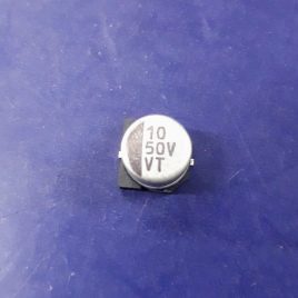 Capacitor eletrolitico SMD 10uF x 50V (6mmx5mm)