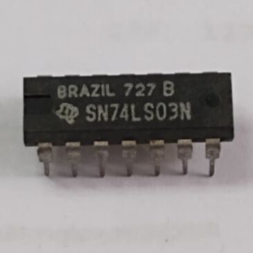 SN74LS03  QUATRO PORTAS NAO E DUAS ENTRADAS
