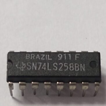 SN74LS258 TTL QUATRO SELETORES DE DADOS MULTIPLEXADORES DE 2 LINHA PARA 1 LINHA COM SAIDA TRISTATE  INVERSORA ENCAPSULAMENTO DIP