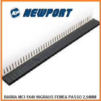 BARRA DE PINOS MCI 1X40 90GRAUS FEMEA