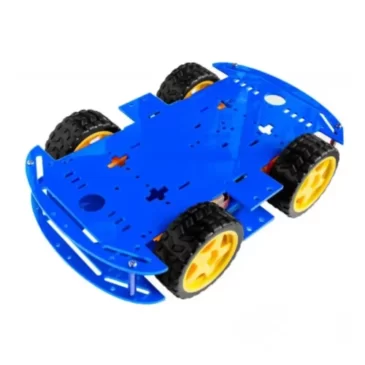 Kit 4WD Chassi C/ 4 Rodas Azul